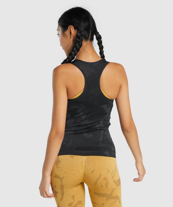 Damske Tielko Gymshark Adapt Camo Seamless Čierne | PC9106345